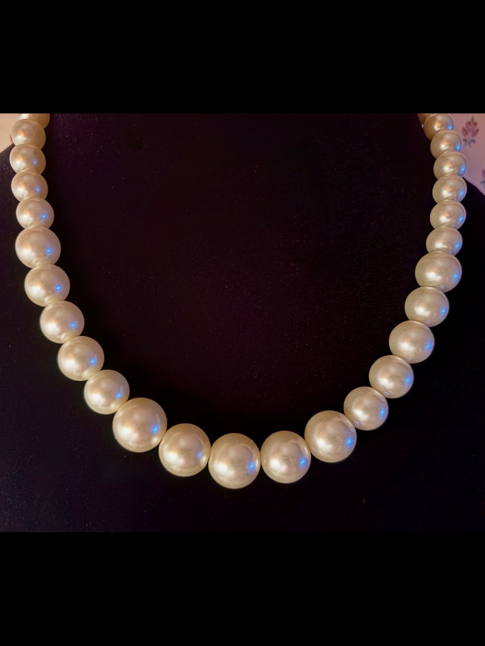 Genuine Amazing Classic Cream Pearl Necklace Jeweler Made-Gorgeous